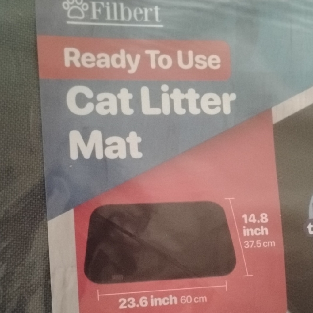 Gray Cat Litter Mat